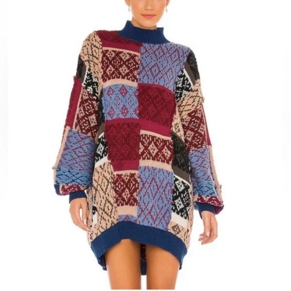 Free People Patchwork Sweater - Picture 1 of 6